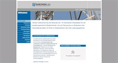 Desktop Screenshot of barowski-ag.de