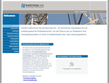 Tablet Screenshot of barowski-ag.de